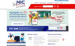 para crear una pagina web debes adquirir un dominio, nic chile